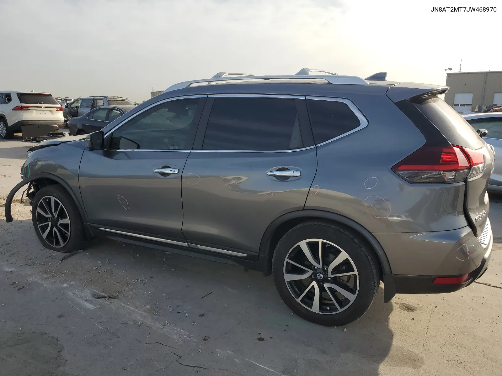 2018 Nissan Rogue S VIN: JN8AT2MT7JW468970 Lot: 65930564