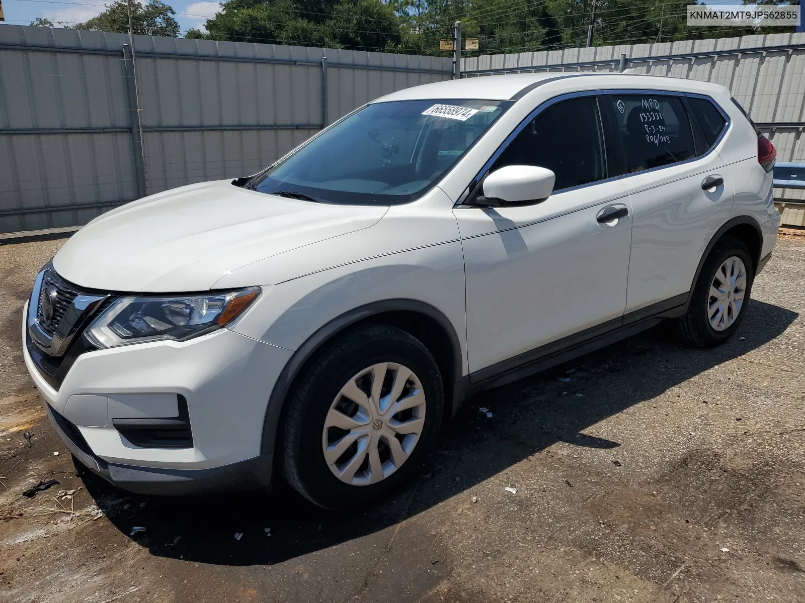 2018 Nissan Rogue S VIN: KNMAT2MT9JP562855 Lot: 66558974