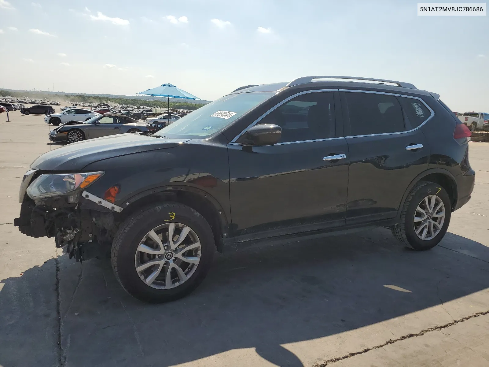 2018 Nissan Rogue S VIN: 5N1AT2MV8JC786686 Lot: 66578544