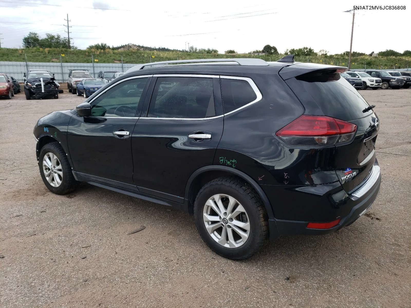 2018 Nissan Rogue S VIN: 5N1AT2MV6JC836808 Lot: 66614404