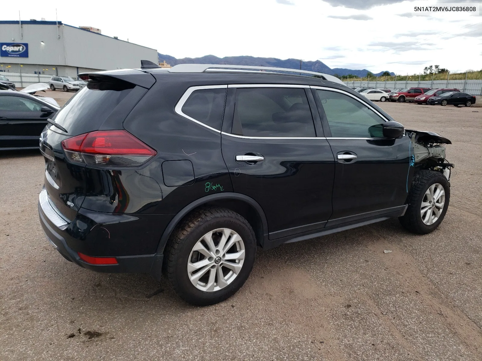 2018 Nissan Rogue S VIN: 5N1AT2MV6JC836808 Lot: 66614404