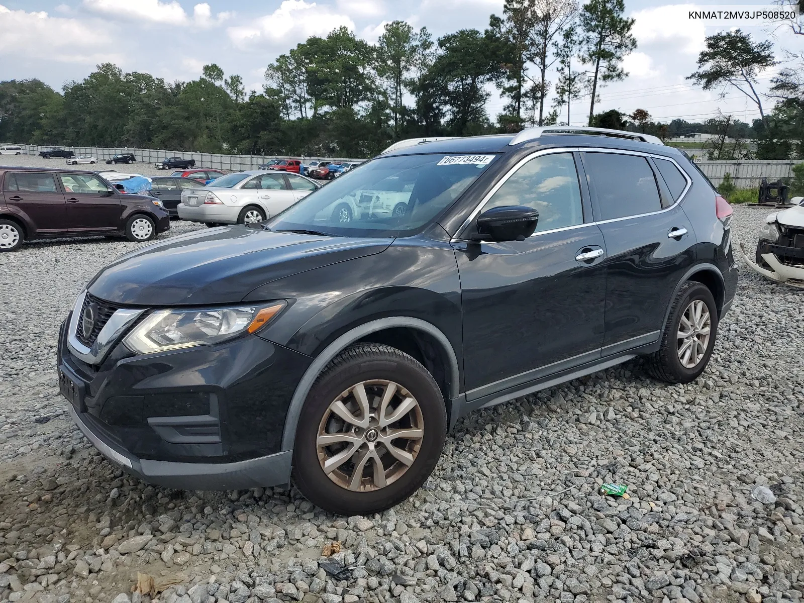 2018 Nissan Rogue S VIN: KNMAT2MV3JP508520 Lot: 66773494