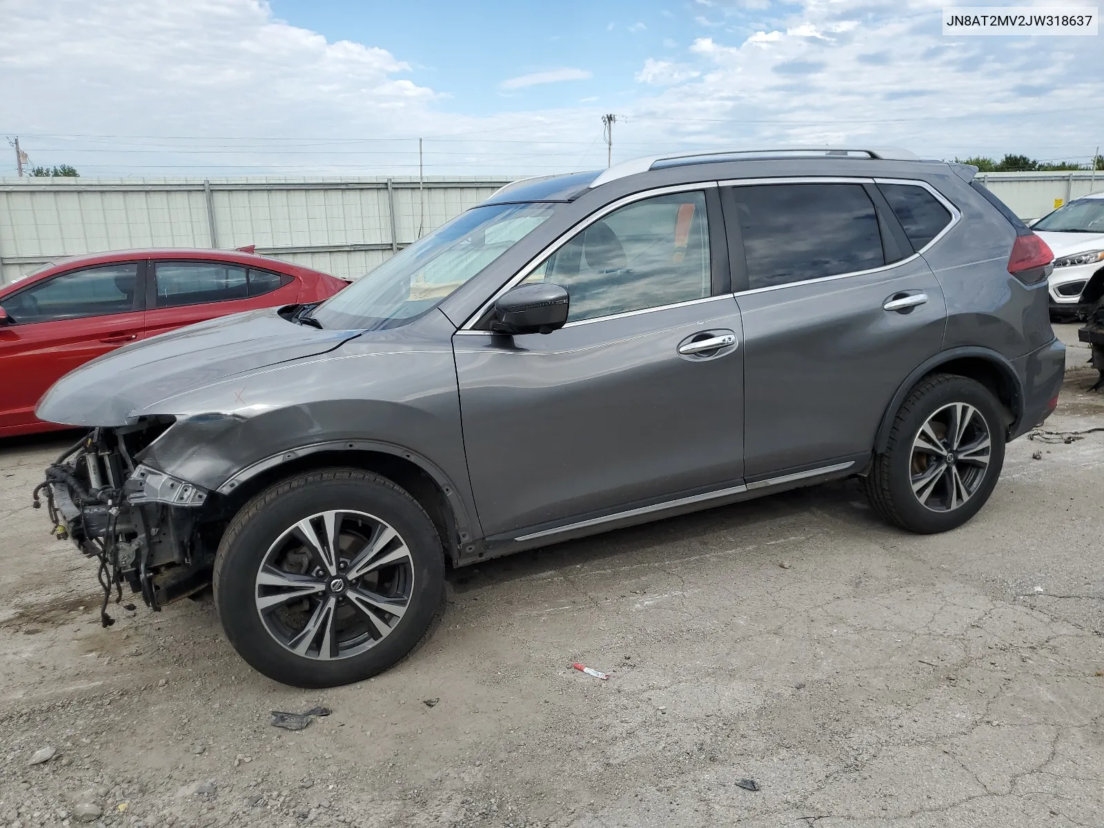 2018 Nissan Rogue S VIN: JN8AT2MV2JW318637 Lot: 66866844