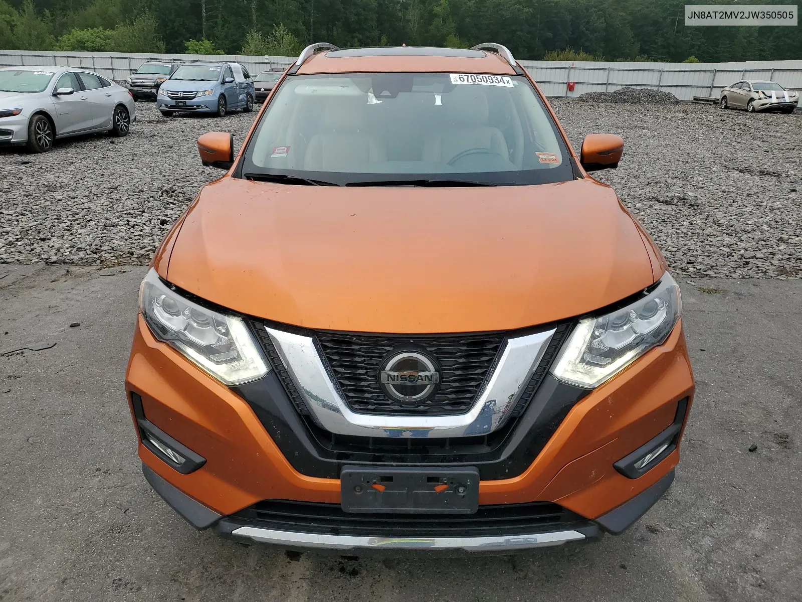 2018 Nissan Rogue S VIN: JN8AT2MV2JW350505 Lot: 67050934