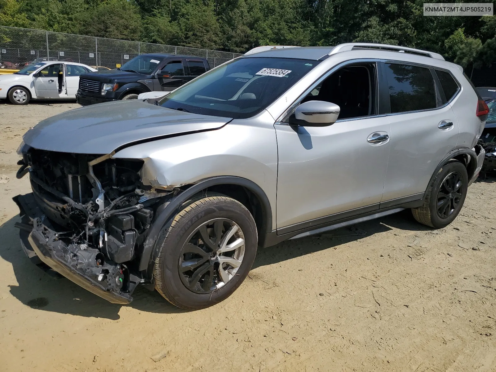 2018 Nissan Rogue S VIN: KNMAT2MT4JP505219 Lot: 67525384