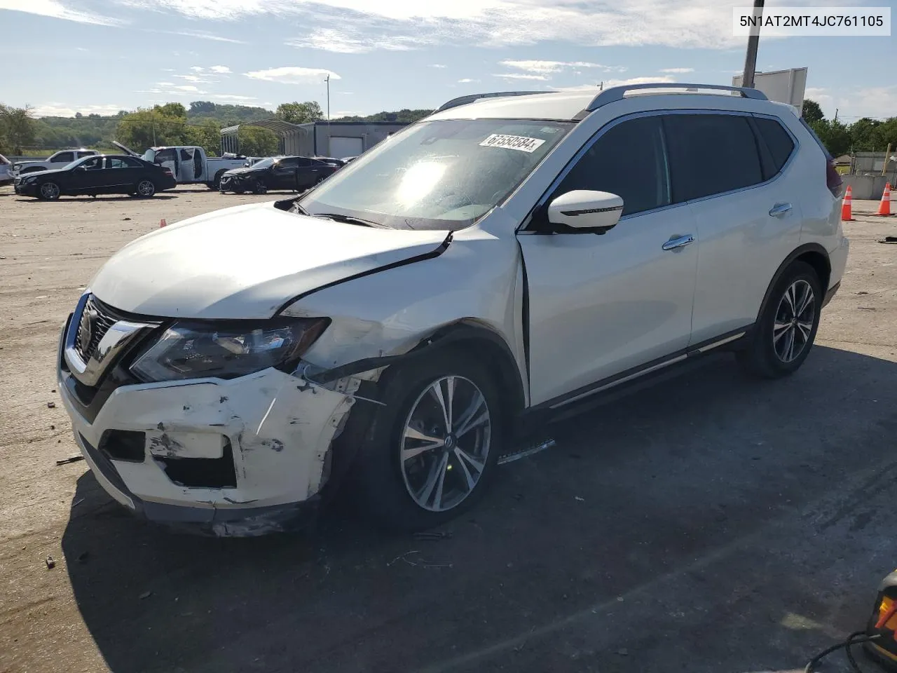 2018 Nissan Rogue S VIN: 5N1AT2MT4JC761105 Lot: 67550584