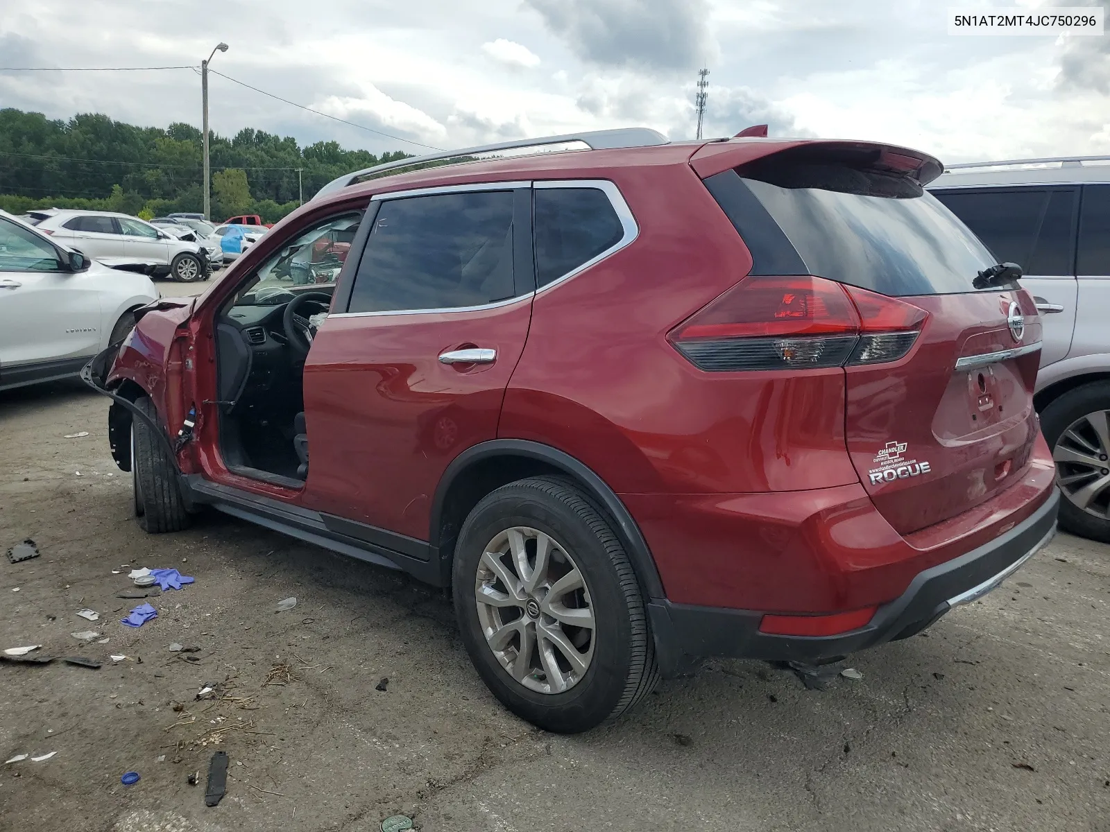 2018 Nissan Rogue S VIN: 5N1AT2MT4JC750296 Lot: 67775394