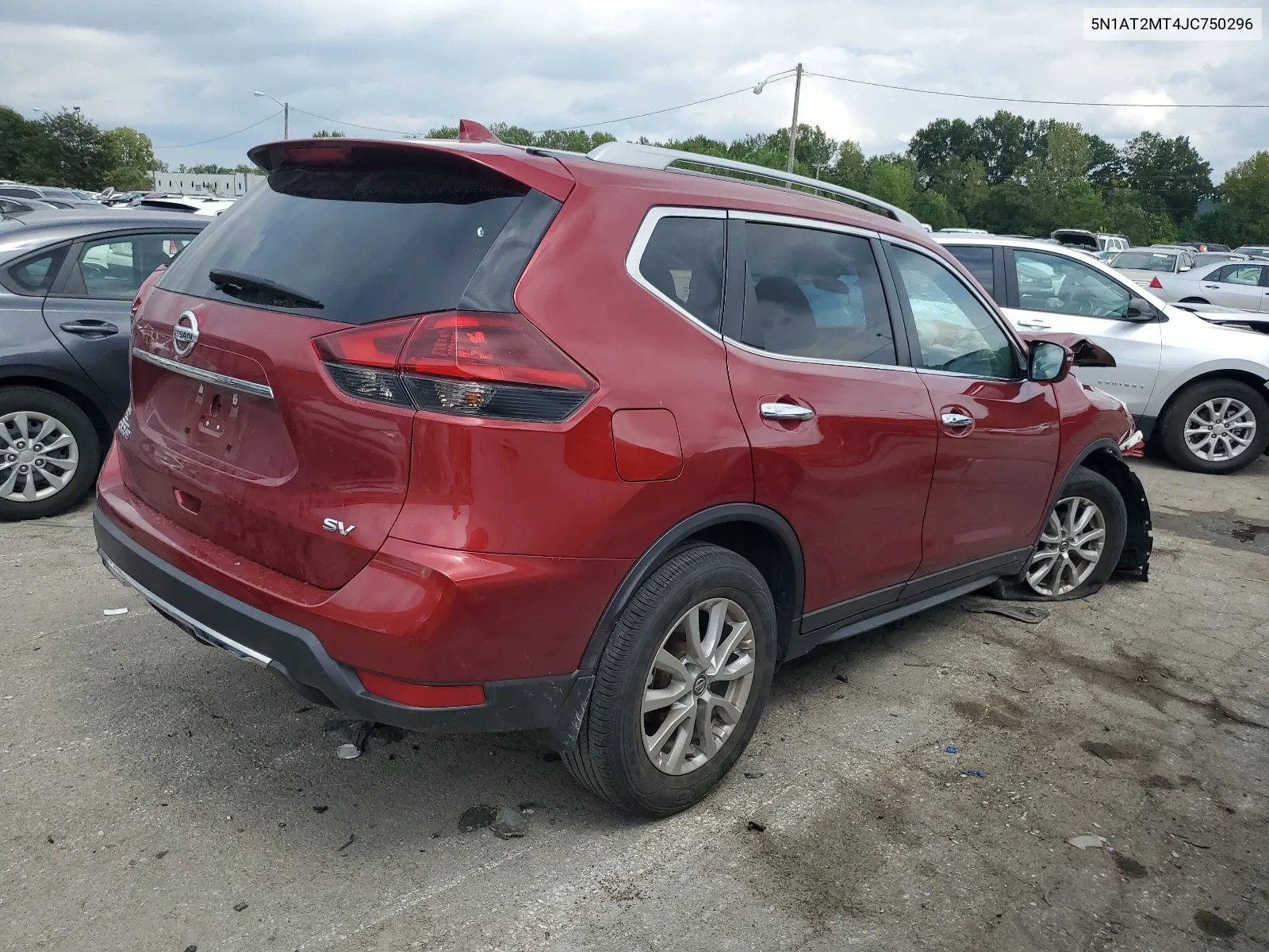 2018 Nissan Rogue S VIN: 5N1AT2MT4JC750296 Lot: 67775394