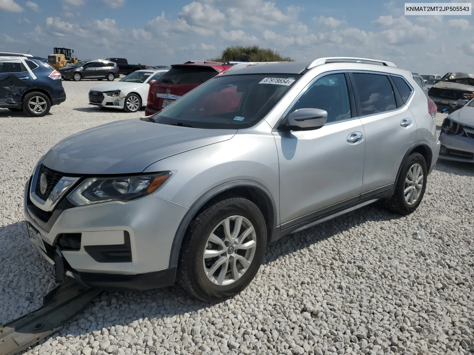 2018 Nissan Rogue S VIN: KNMAT2MT2JP505543 Lot: 67978654