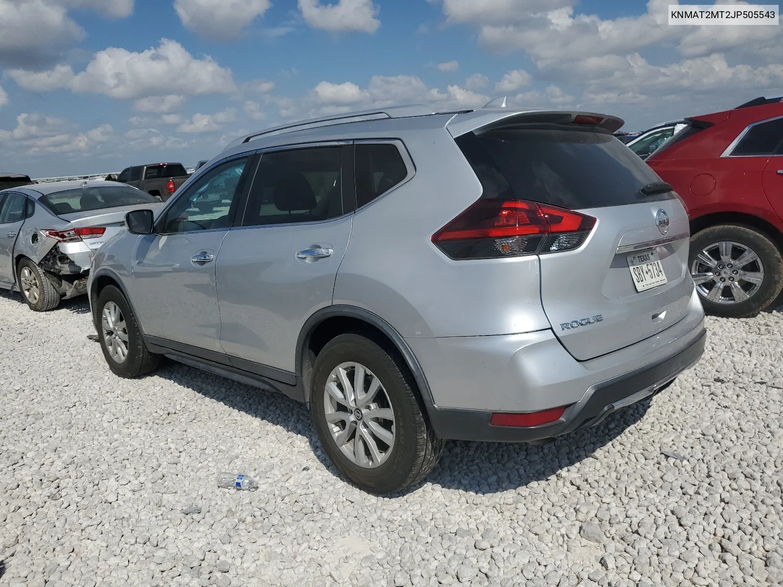 2018 Nissan Rogue S VIN: KNMAT2MT2JP505543 Lot: 67978654