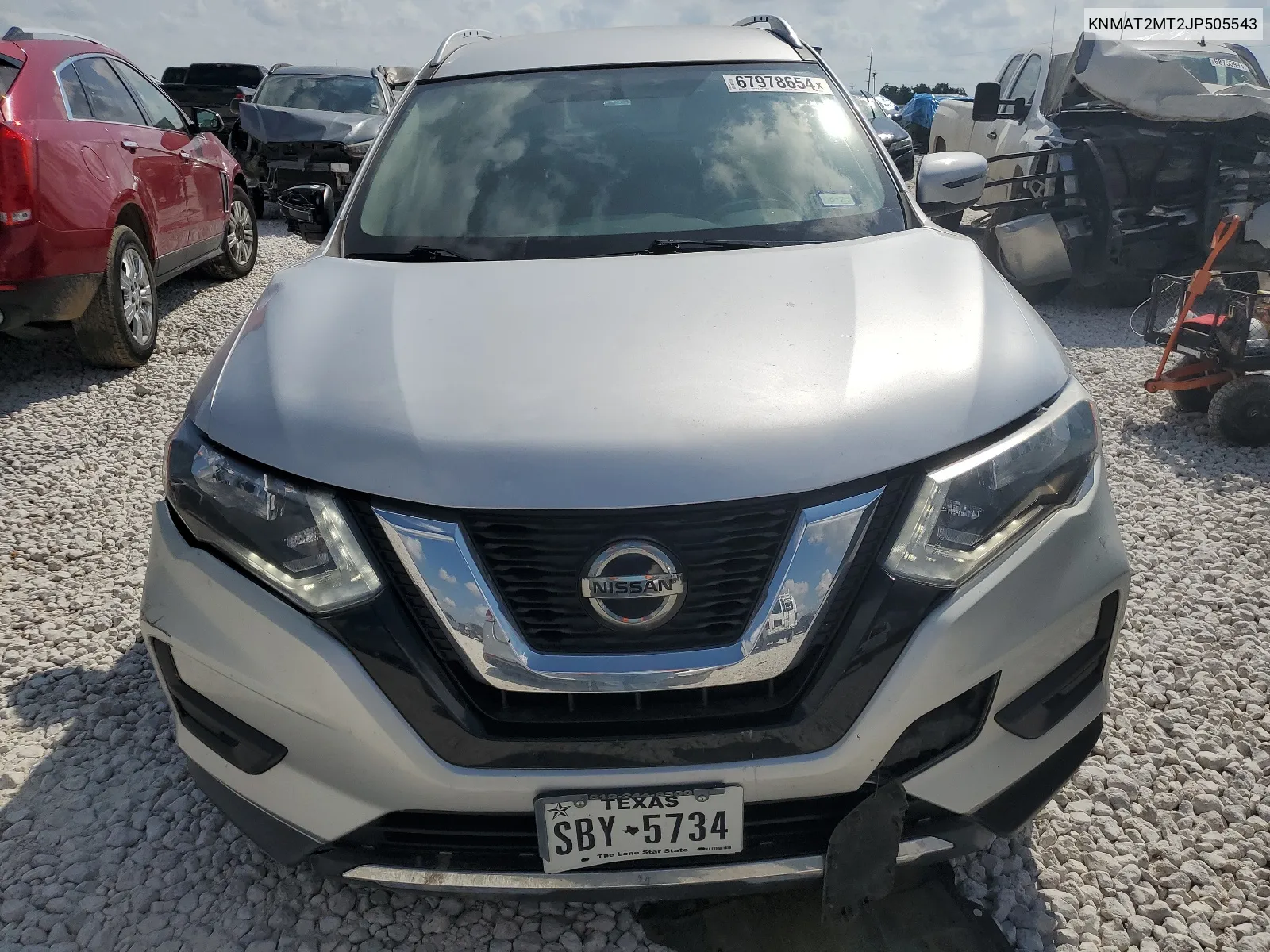 2018 Nissan Rogue S VIN: KNMAT2MT2JP505543 Lot: 67978654