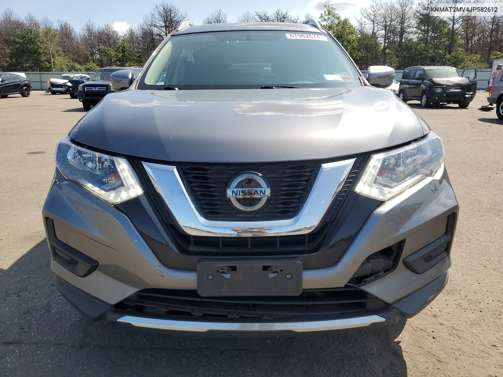 2018 Nissan Rogue S VIN: KNMAT2MV4JP582612 Lot: 67982674