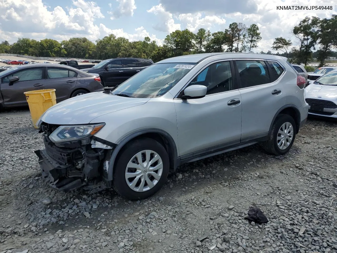 2018 Nissan Rogue S VIN: KNMAT2MV6JP549448 Lot: 68287424