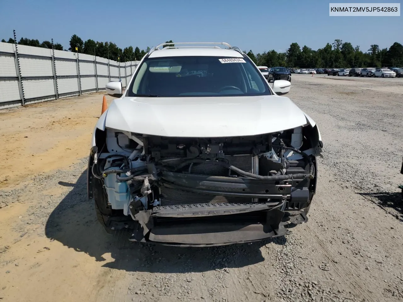 2018 Nissan Rogue S VIN: KNMAT2MV5JP542863 Lot: 68489434