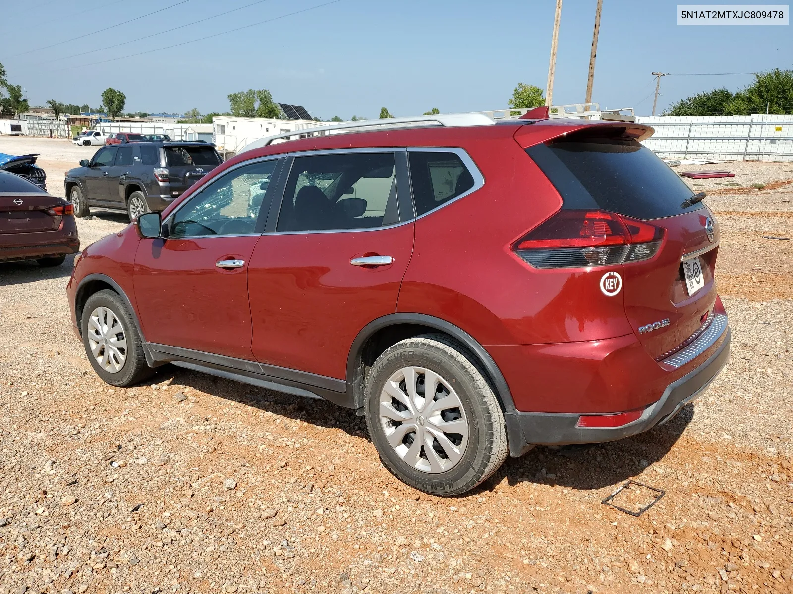 2018 Nissan Rogue S VIN: 5N1AT2MTXJC809478 Lot: 68491414