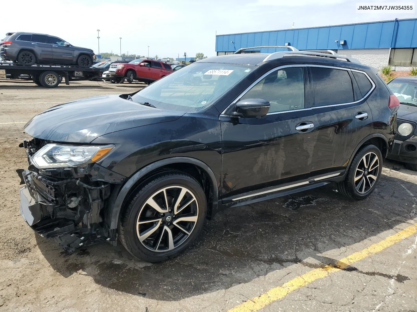 2018 Nissan Rogue S VIN: JN8AT2MV7JW354355 Lot: 68571114