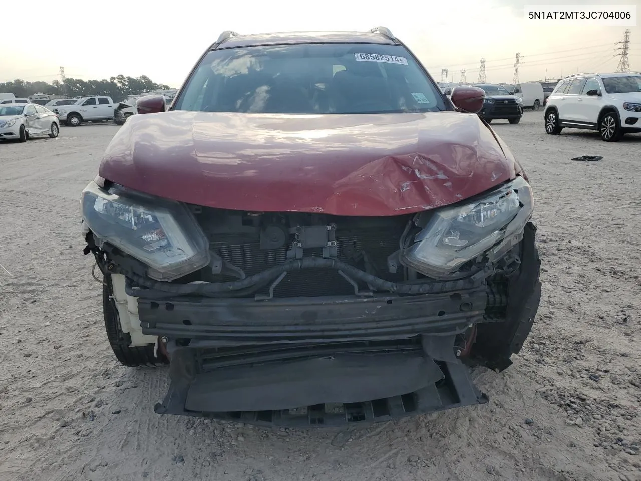 2018 Nissan Rogue S VIN: 5N1AT2MT3JC704006 Lot: 68582514