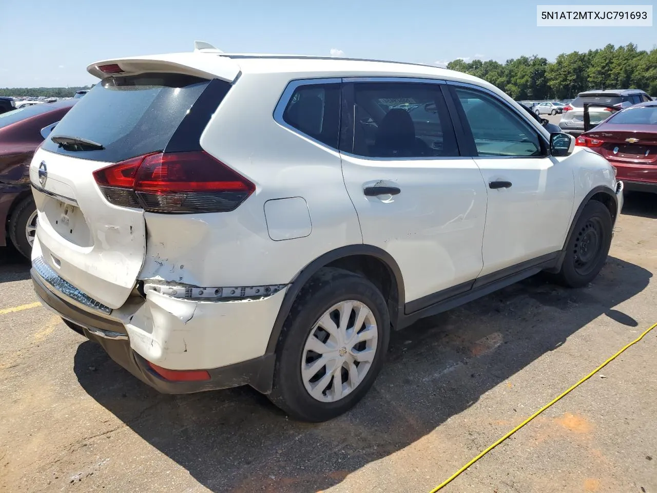 2018 Nissan Rogue S VIN: 5N1AT2MTXJC791693 Lot: 68629454