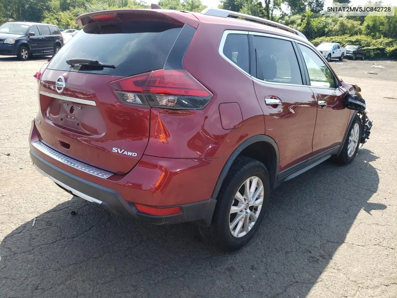 2018 Nissan Rogue S VIN: 5N1AT2MV5JC842728 Lot: 68836194