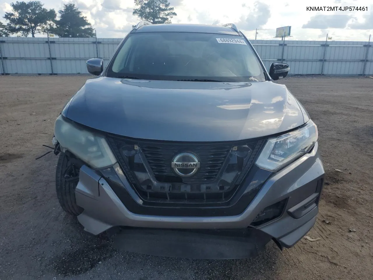 2018 Nissan Rogue S VIN: KNMAT2MT4JP574461 Lot: 68892944