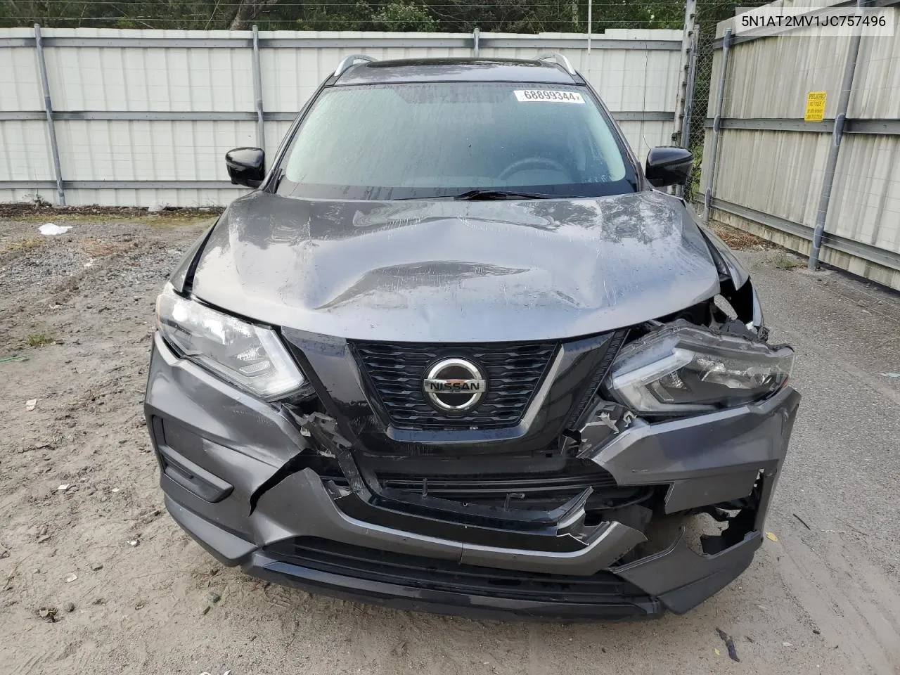 2018 Nissan Rogue S VIN: 5N1AT2MV1JC757496 Lot: 68899344