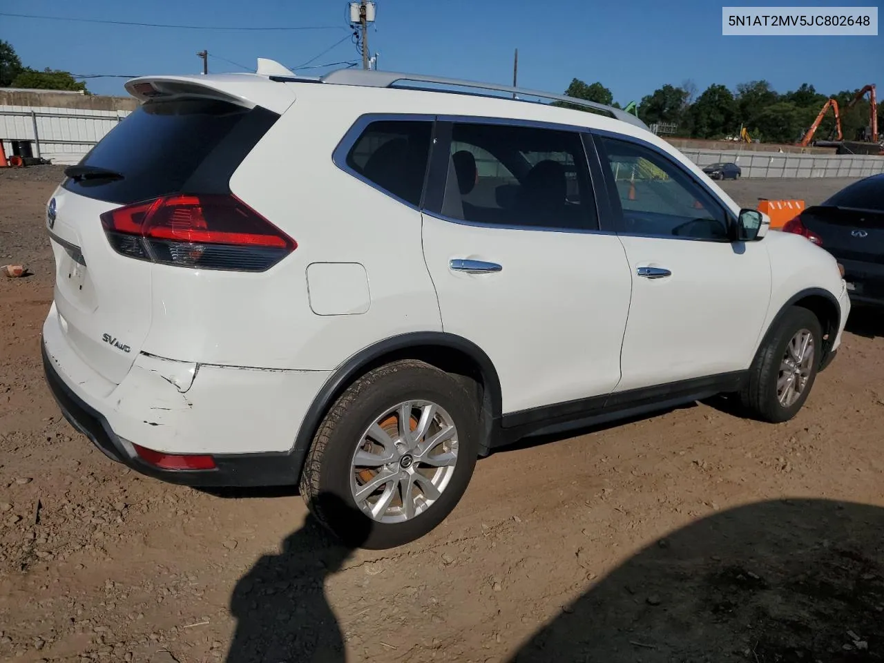 2018 Nissan Rogue S VIN: 5N1AT2MV5JC802648 Lot: 68903974