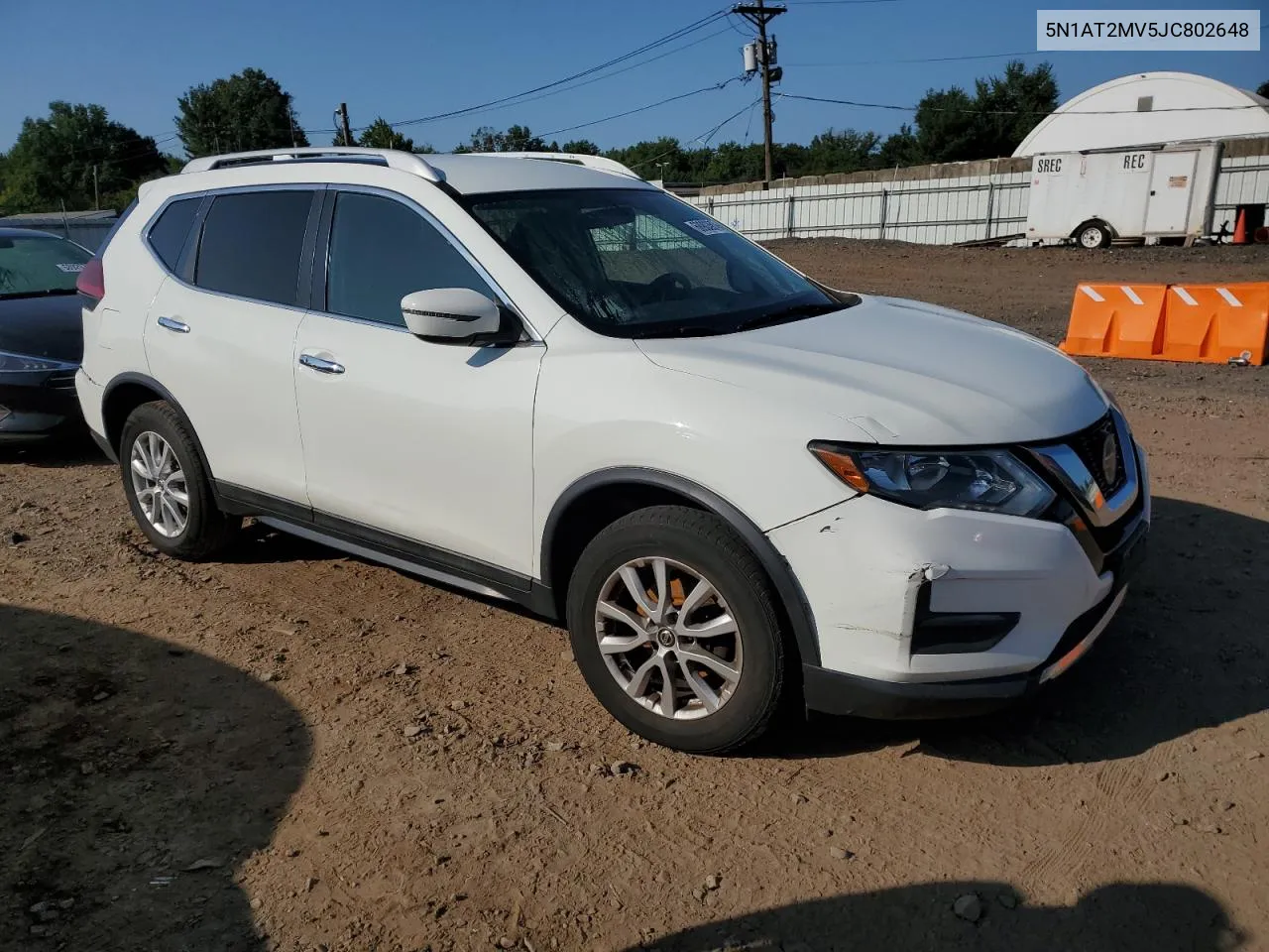 2018 Nissan Rogue S VIN: 5N1AT2MV5JC802648 Lot: 68903974