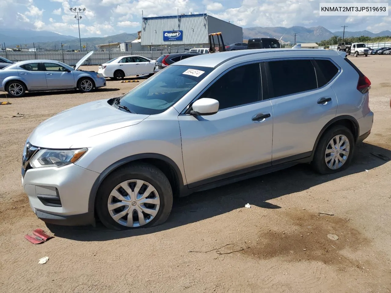 2018 Nissan Rogue S VIN: KNMAT2MT3JP519693 Lot: 68944514