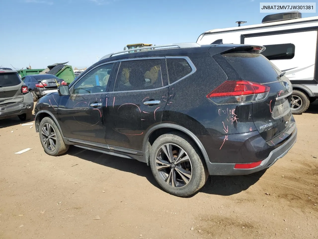 2018 Nissan Rogue S VIN: JN8AT2MV7JW301381 Lot: 69257984