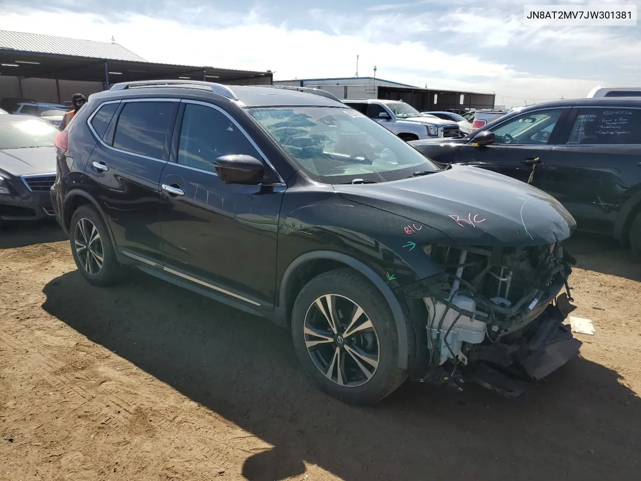 2018 Nissan Rogue S VIN: JN8AT2MV7JW301381 Lot: 69257984