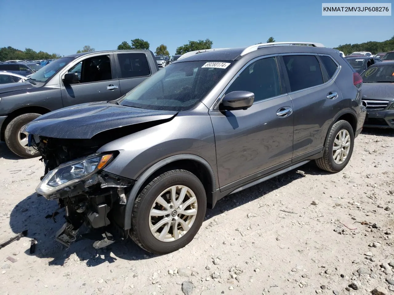 2018 Nissan Rogue S VIN: KNMAT2MV3JP608276 Lot: 69280174