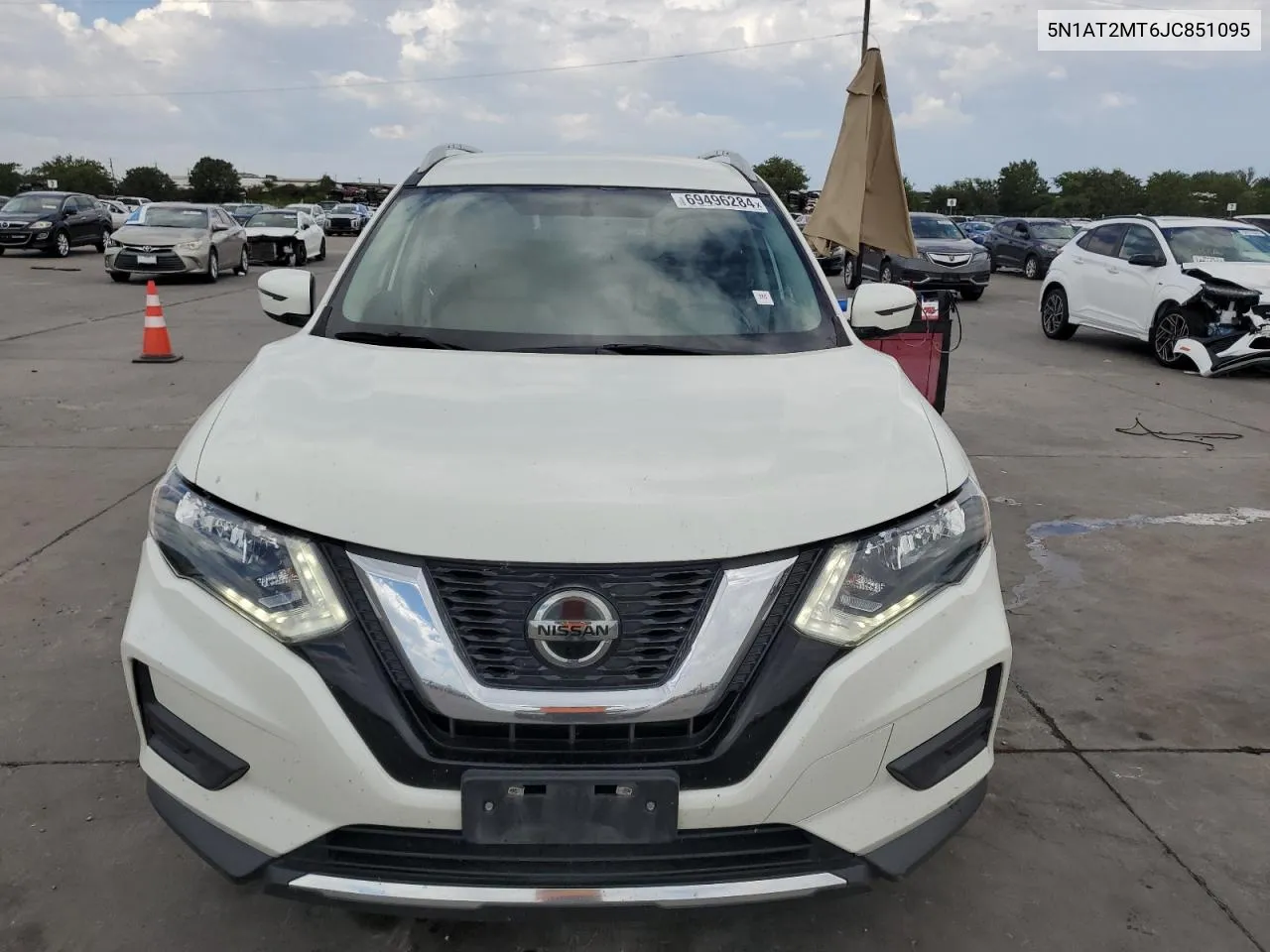 2018 Nissan Rogue S VIN: 5N1AT2MT6JC851095 Lot: 69496284