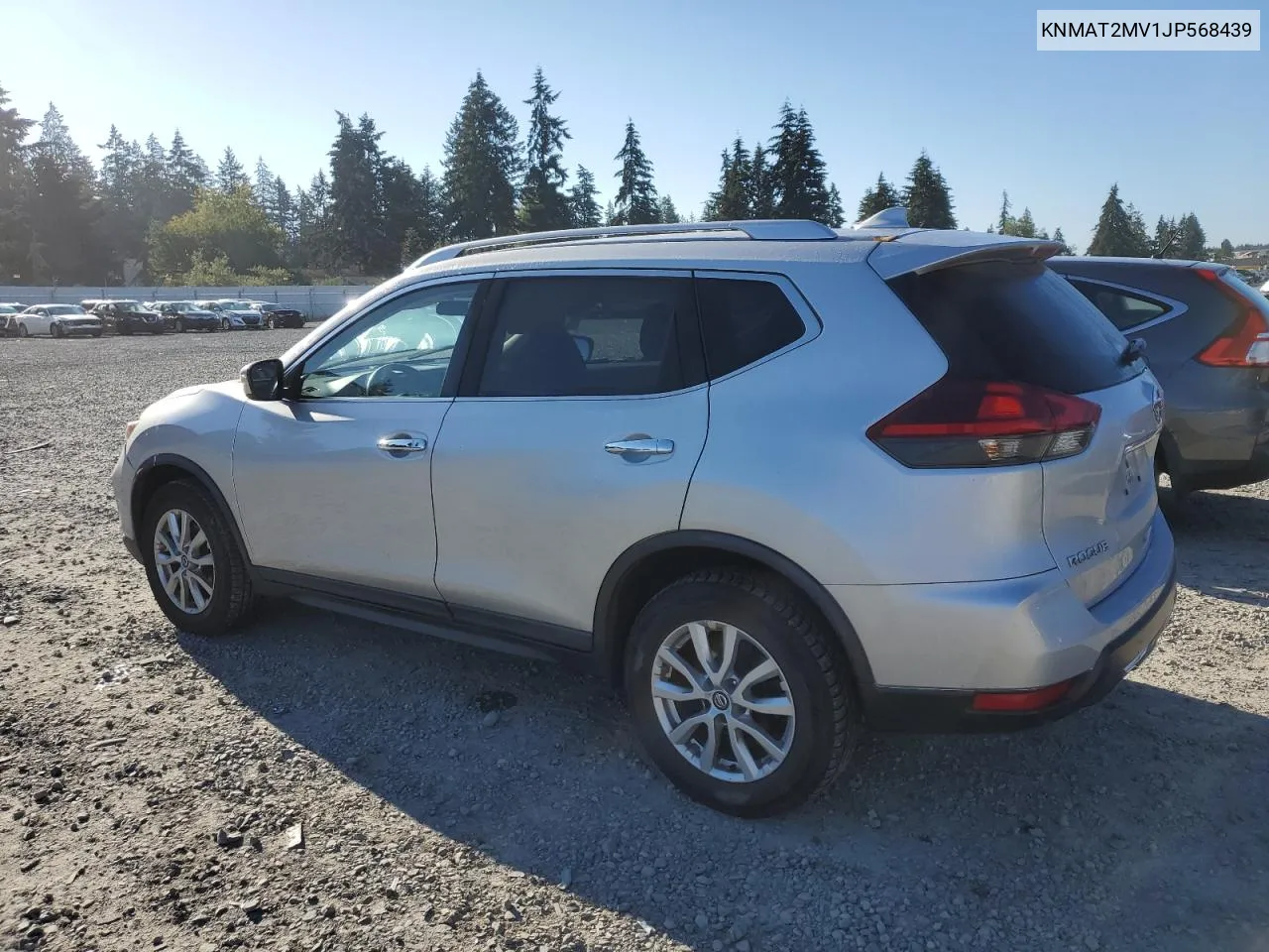 2018 Nissan Rogue S VIN: KNMAT2MV1JP568439 Lot: 69615284