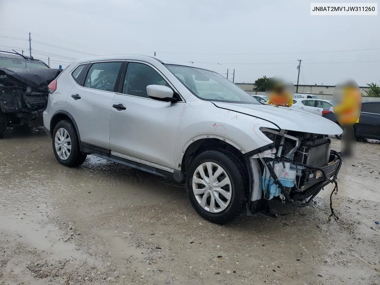 2018 Nissan Rogue S VIN: JN8AT2MV1JW311260 Lot: 69710574