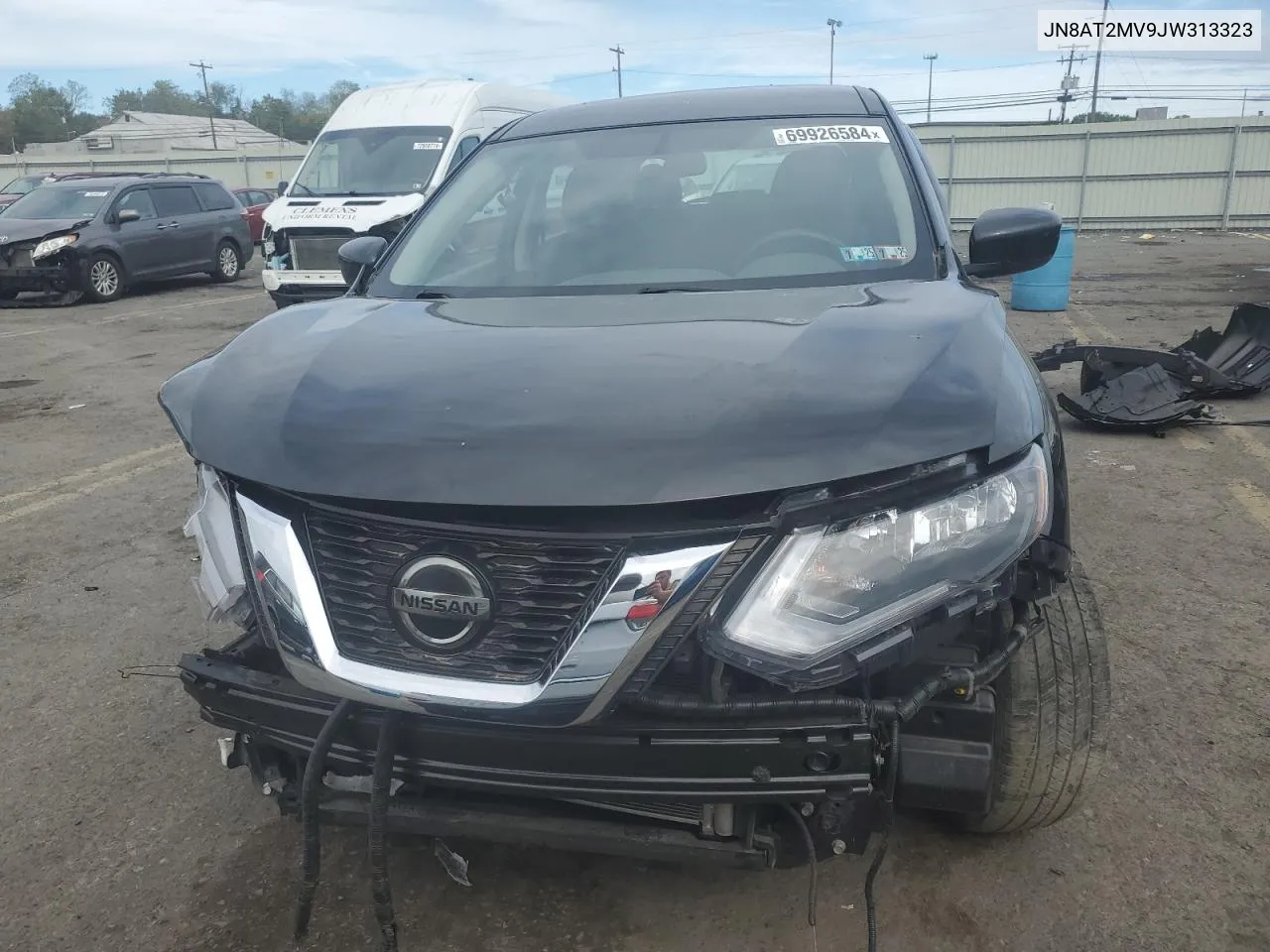 2018 Nissan Rogue S VIN: JN8AT2MV9JW313323 Lot: 69926584