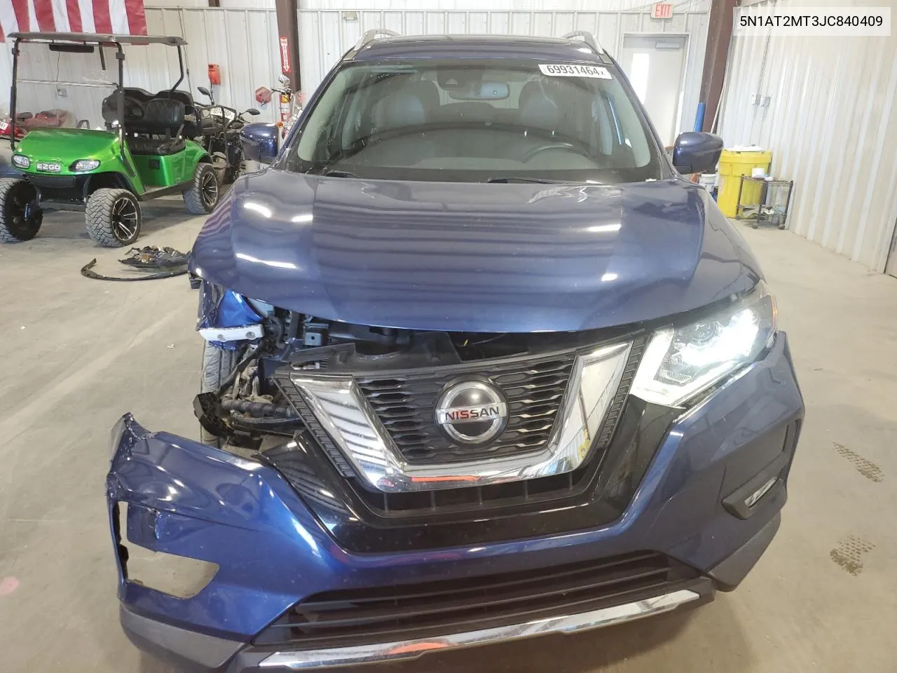 2018 Nissan Rogue S VIN: 5N1AT2MT3JC840409 Lot: 69931464