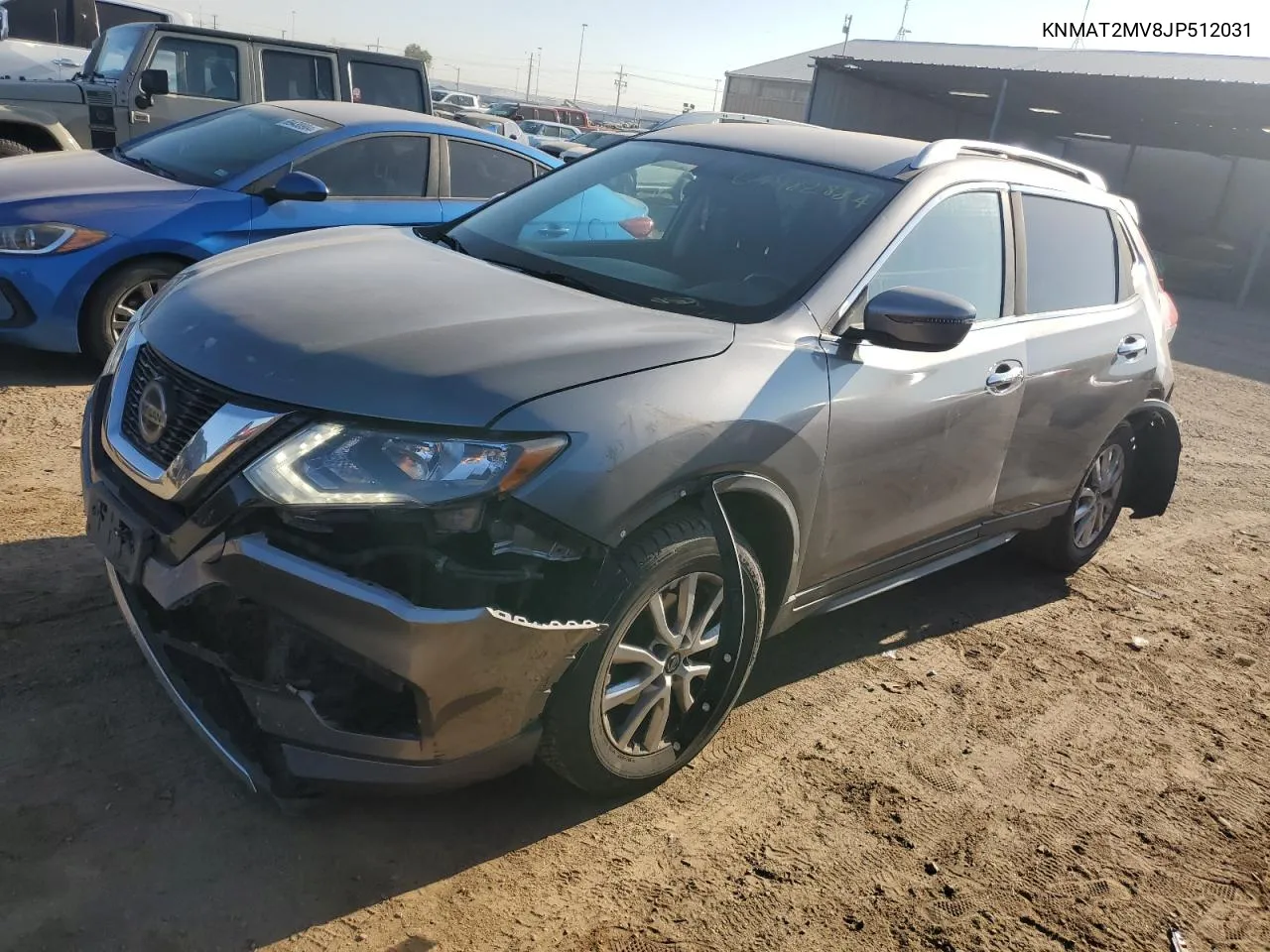 2018 Nissan Rogue S VIN: KNMAT2MV8JP512031 Lot: 69982884