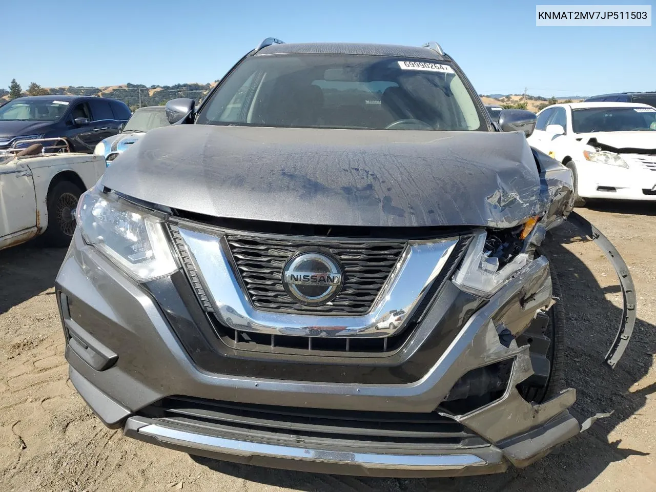 2018 Nissan Rogue S VIN: KNMAT2MV7JP511503 Lot: 69990264