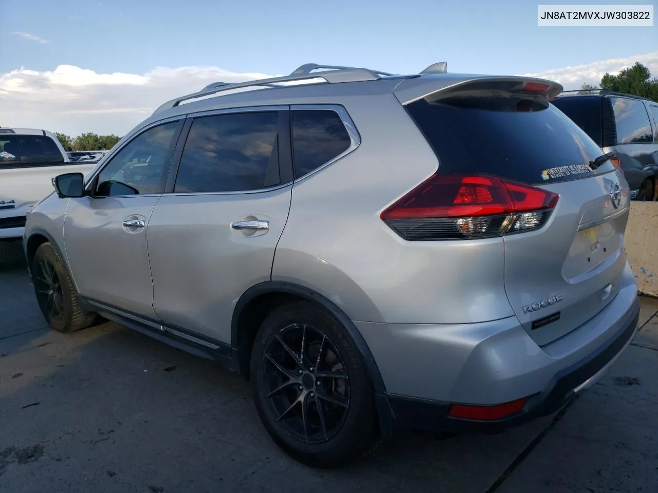 2018 Nissan Rogue S VIN: JN8AT2MVXJW303822 Lot: 70089344