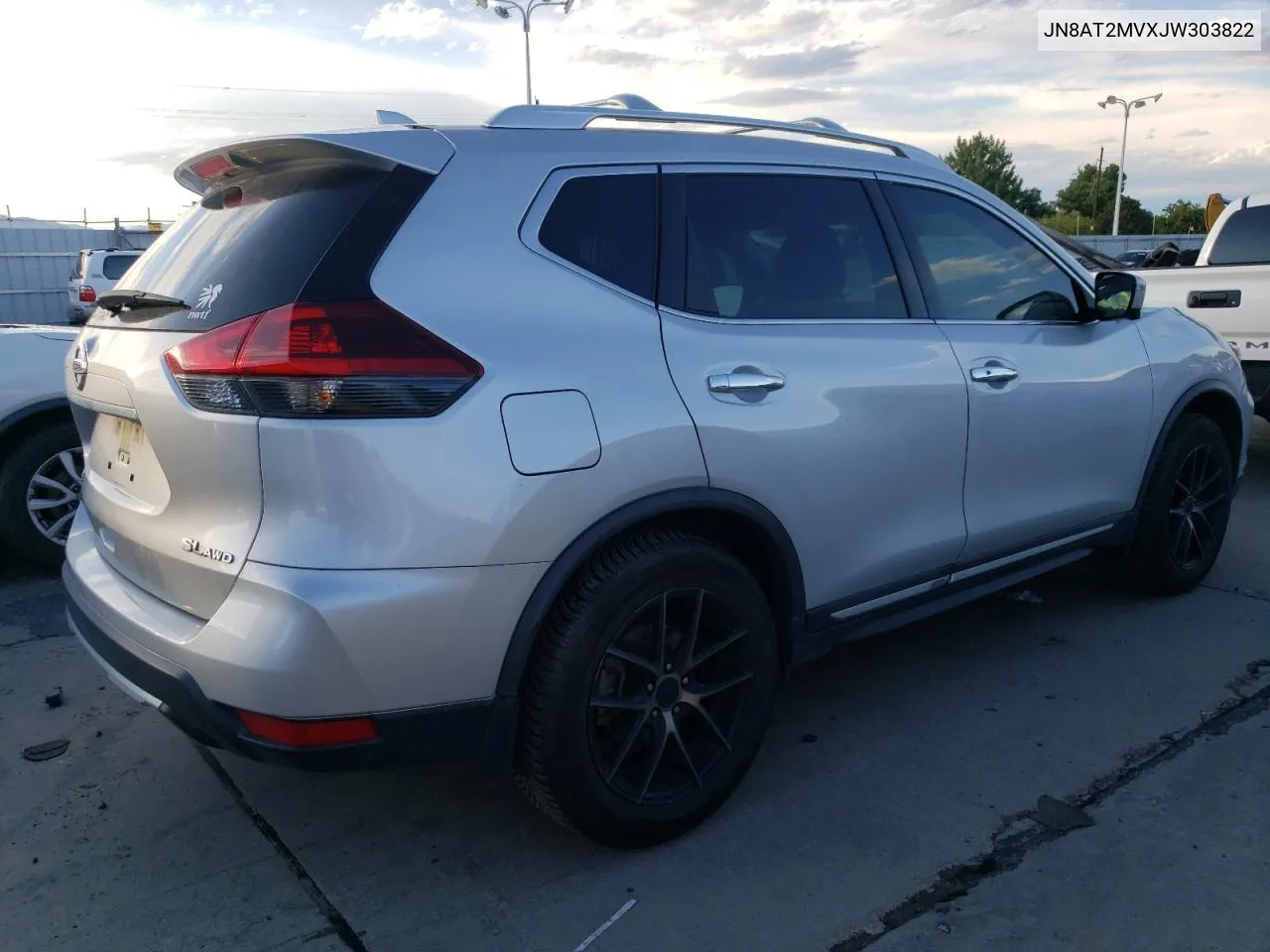 2018 Nissan Rogue S VIN: JN8AT2MVXJW303822 Lot: 70089344