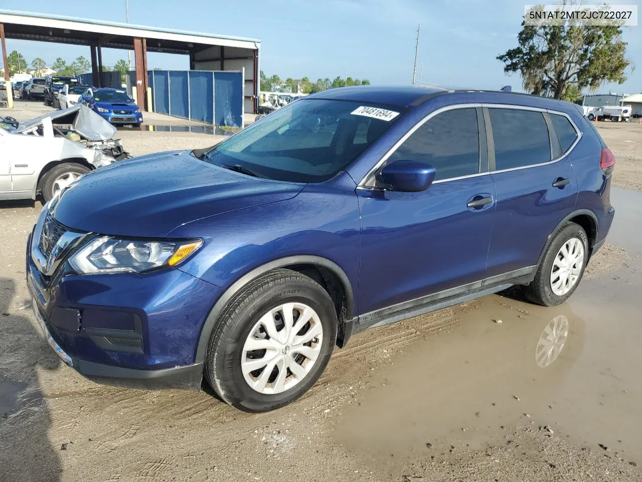 2018 Nissan Rogue S VIN: 5N1AT2MT2JC722027 Lot: 70481694