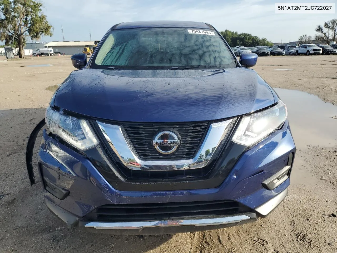 2018 Nissan Rogue S VIN: 5N1AT2MT2JC722027 Lot: 70481694