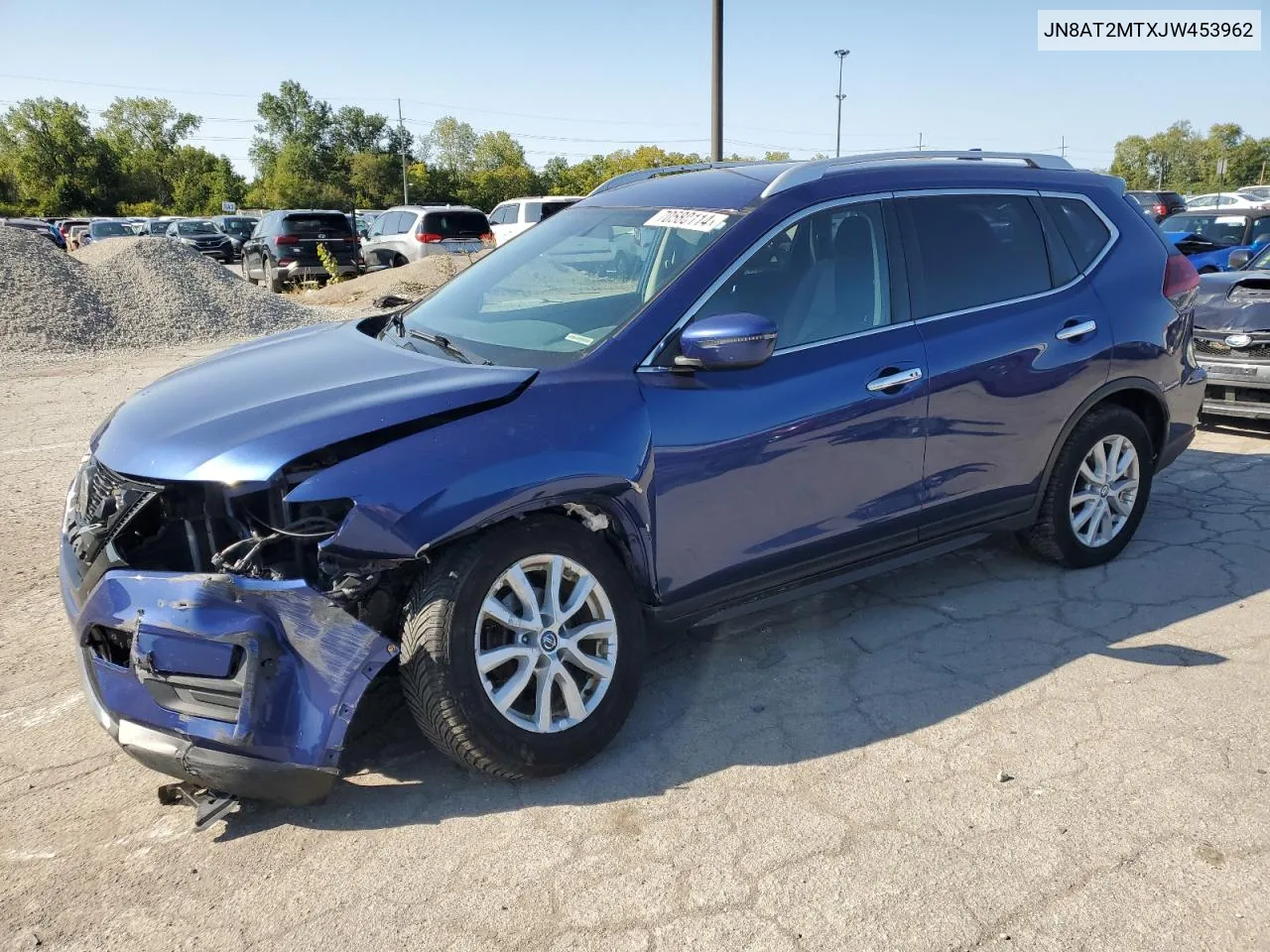 2018 Nissan Rogue S VIN: JN8AT2MTXJW453962 Lot: 70580114