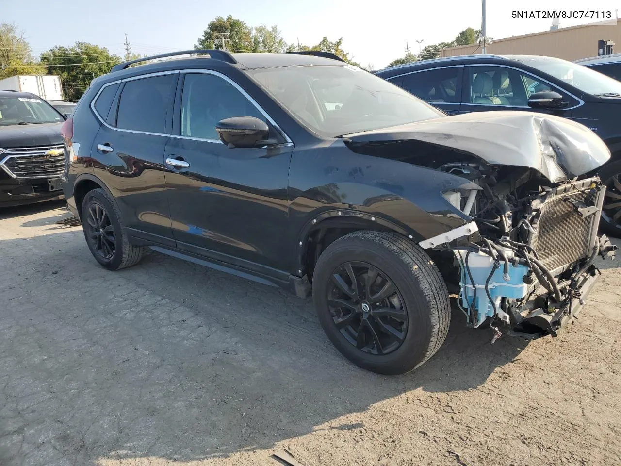 2018 Nissan Rogue S VIN: 5N1AT2MV8JC747113 Lot: 70597224