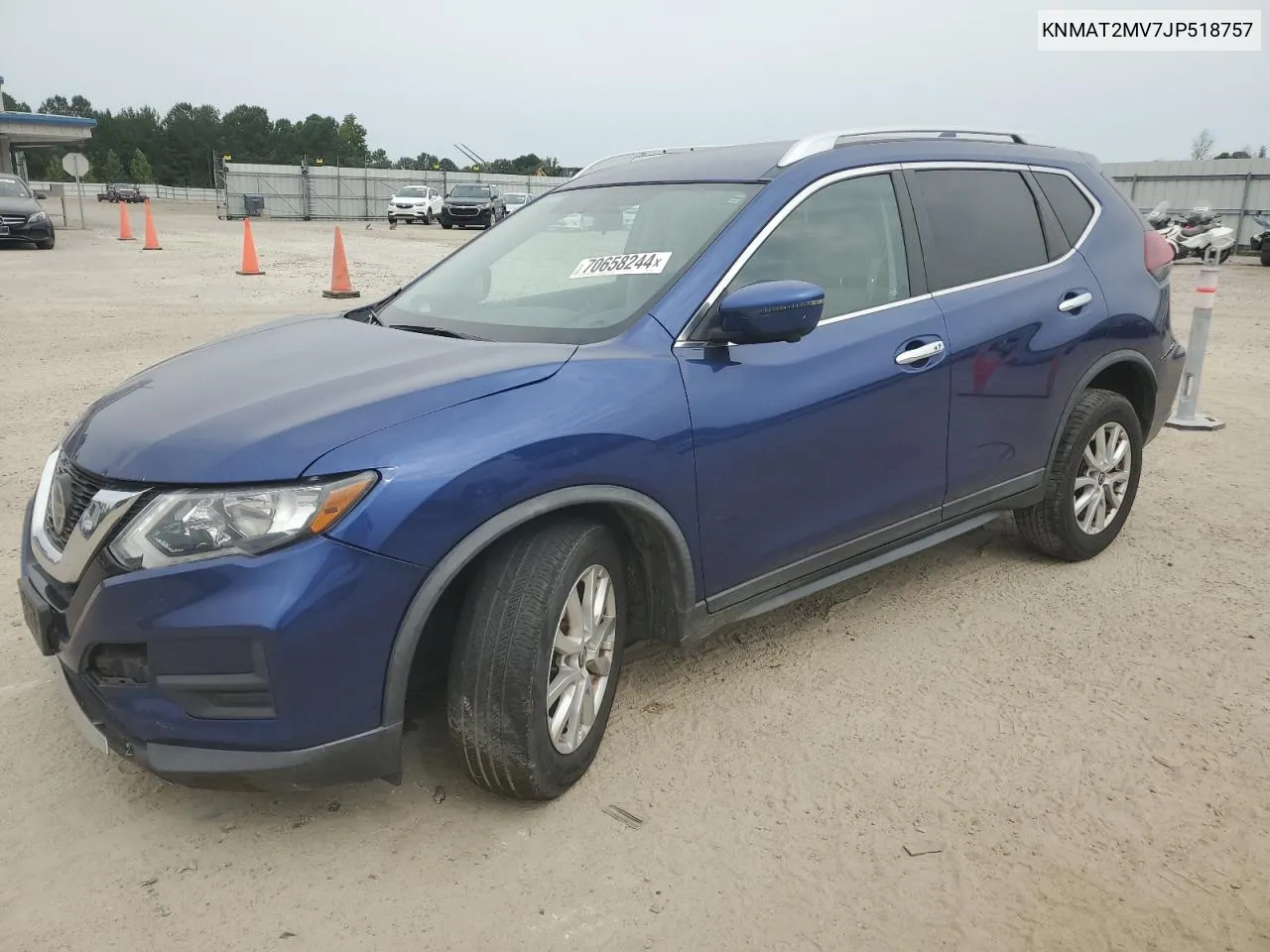 2018 Nissan Rogue S VIN: KNMAT2MV7JP518757 Lot: 70658244