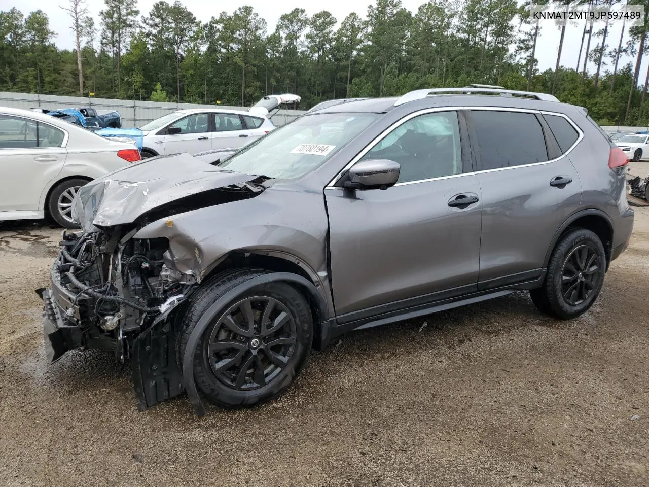 2018 Nissan Rogue S VIN: KNMAT2MT9JP597489 Lot: 70760194