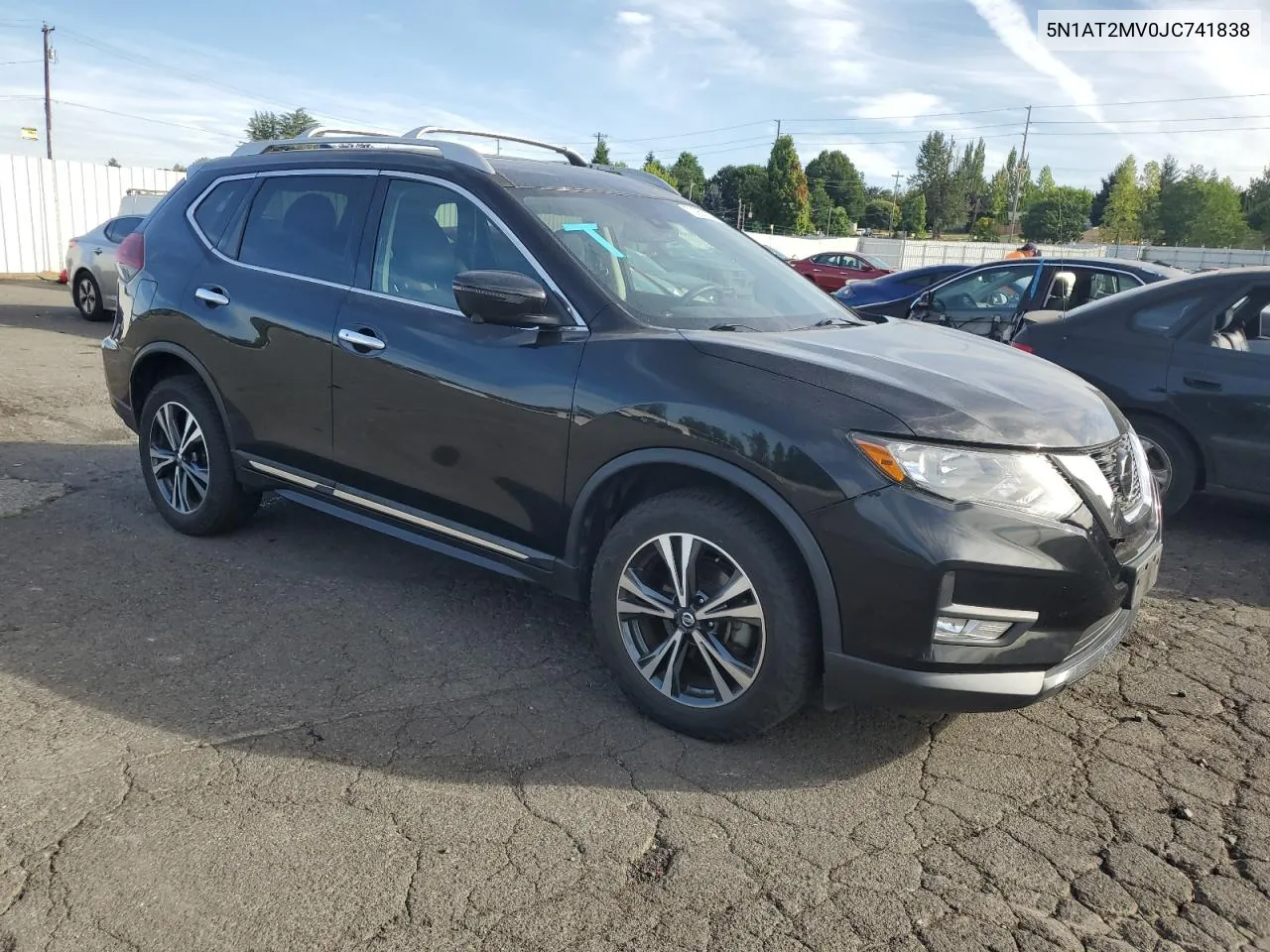 2018 Nissan Rogue S VIN: 5N1AT2MV0JC741838 Lot: 70950224