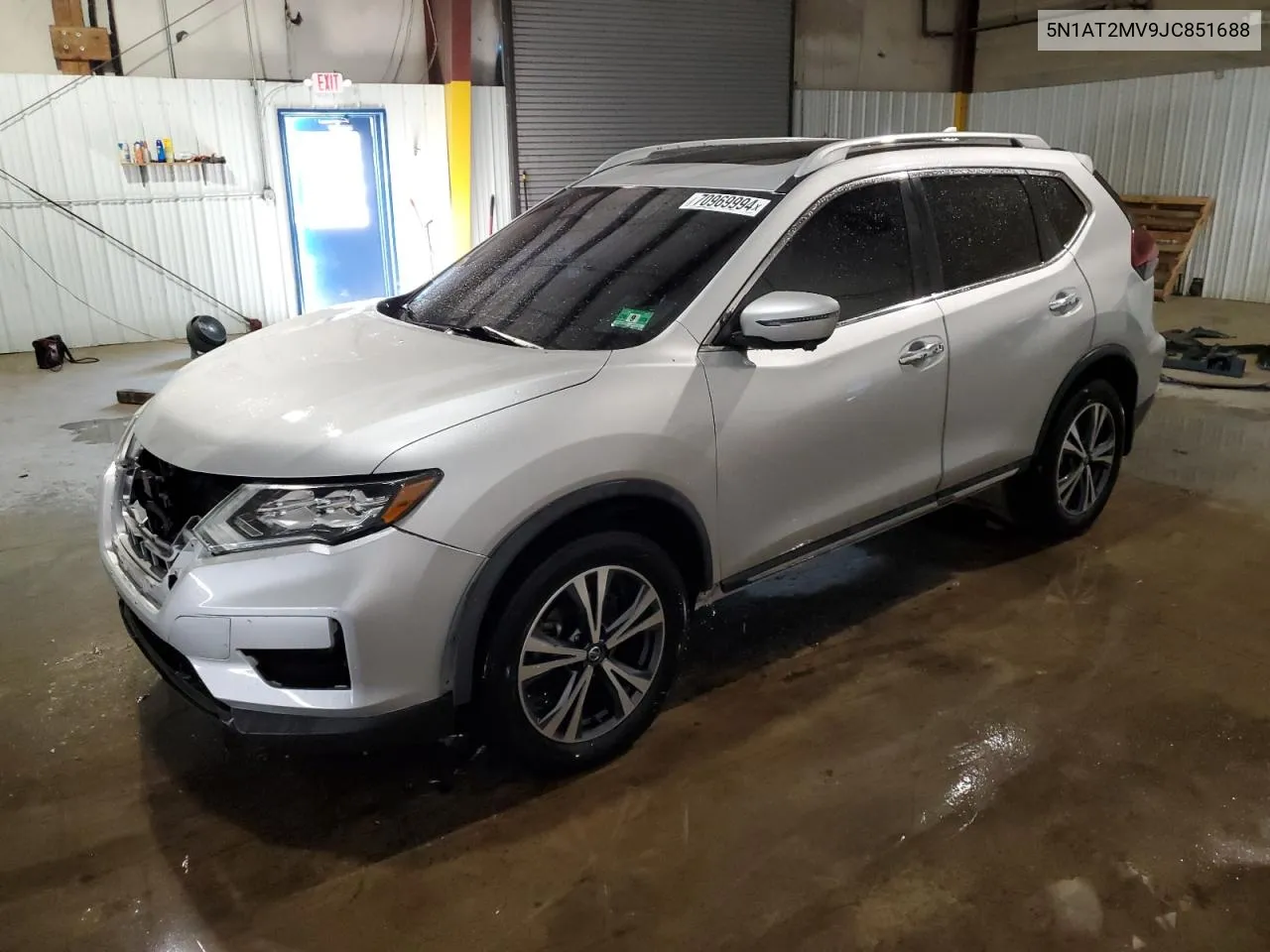 2018 Nissan Rogue S VIN: 5N1AT2MV9JC851688 Lot: 70969994