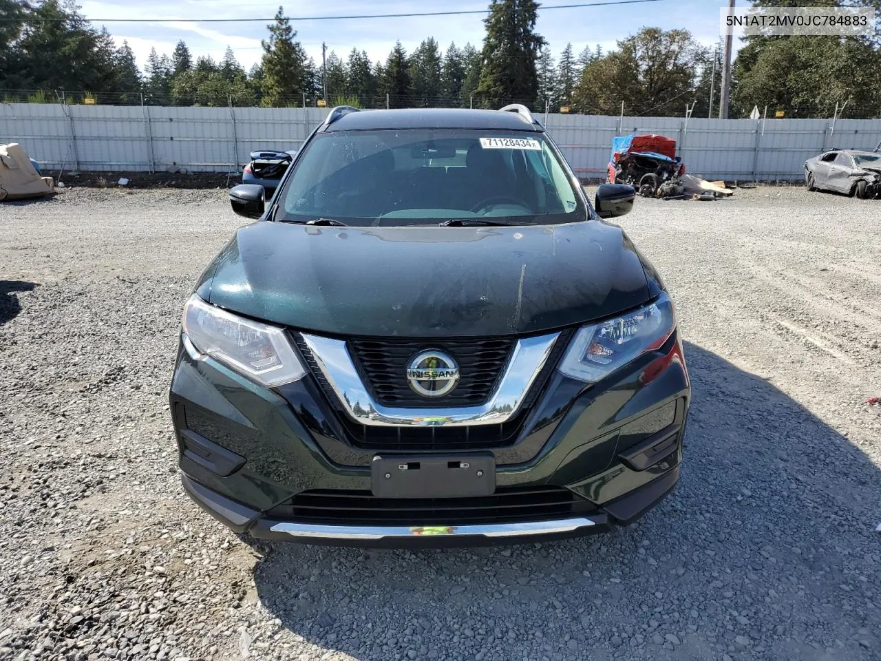 2018 Nissan Rogue S VIN: 5N1AT2MV0JC784883 Lot: 71128434