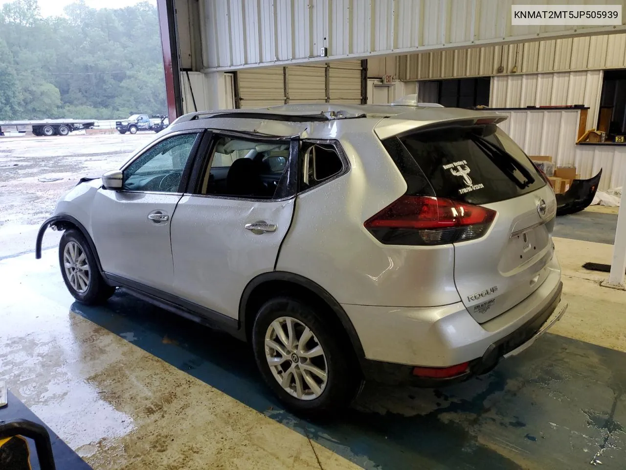 2018 Nissan Rogue S VIN: KNMAT2MT5JP505939 Lot: 71225464